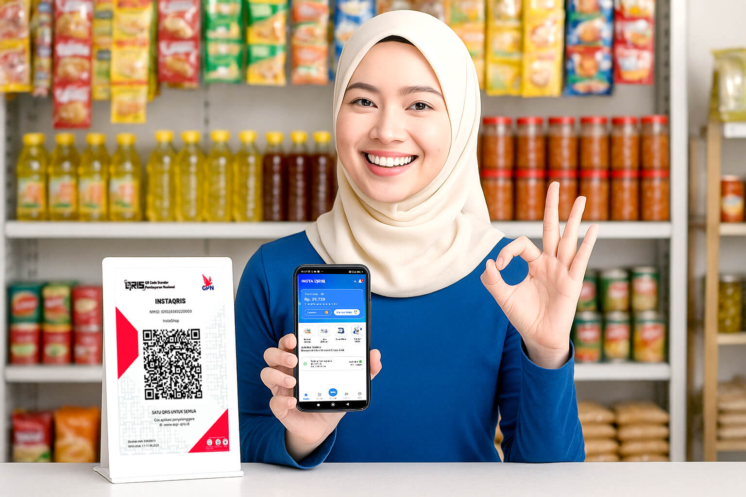 Ilustrasi QR statis InstaQRIS