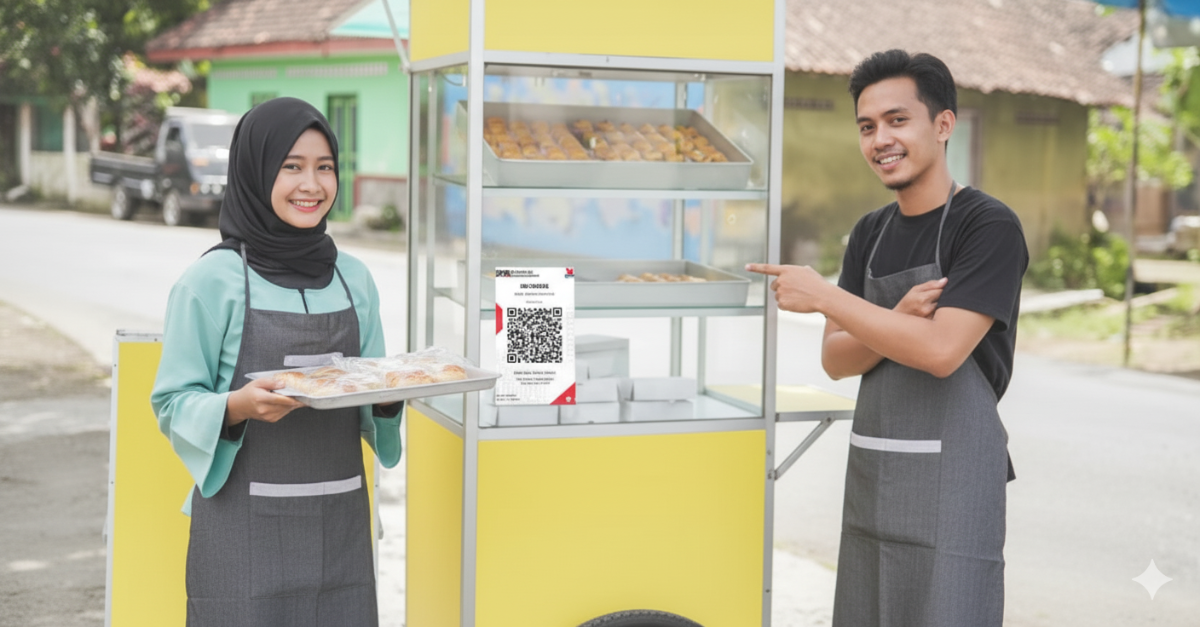 Stiker QRIS untuk meja kasir